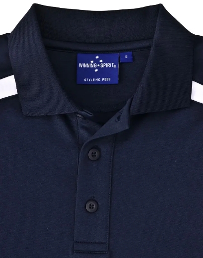 Picture of Winning Spirit, Mens Contrast SS Polo.